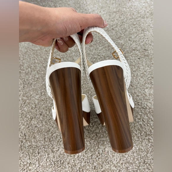 Jessica Simpson brown and white heels - Picture 6 of 7